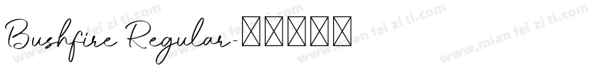 Bushfire Regular字体转换